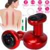 Electric Scraping Massager USB Rechargeable Cupping Therapy Tool 9 Grade Handheld Physical Therapy Machine w/ Heat Negative Pressure