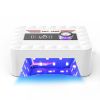 120W Cordless UV Nail Lamp Rechargeable Gel Curing Lamp Gel Polish Light Nail Dryer with LED Display 1-120S Timer Settings 30 LED Beads for Salon and
