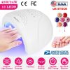 Nail Dryer 48W/24W UV LED Lamp Nail Gel Dryer Machine 30 LEDs PIR Sensor Fingernail Toenail Gel Curing Machine Timer Salon Tool Set
