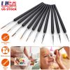 10Pcs Miniature Detail Paint Brush Set Detail Liner Fine Micro Art Brush for Acrylic Oil Painting Nail Scale Model