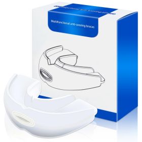 Adjustable Anti Snoring Mouth Guard Anti-Snoring Mouthpiece Sleeping Devices Bruxism Snoring Stopper Improve Sleep Mouthpiece (Color: White)